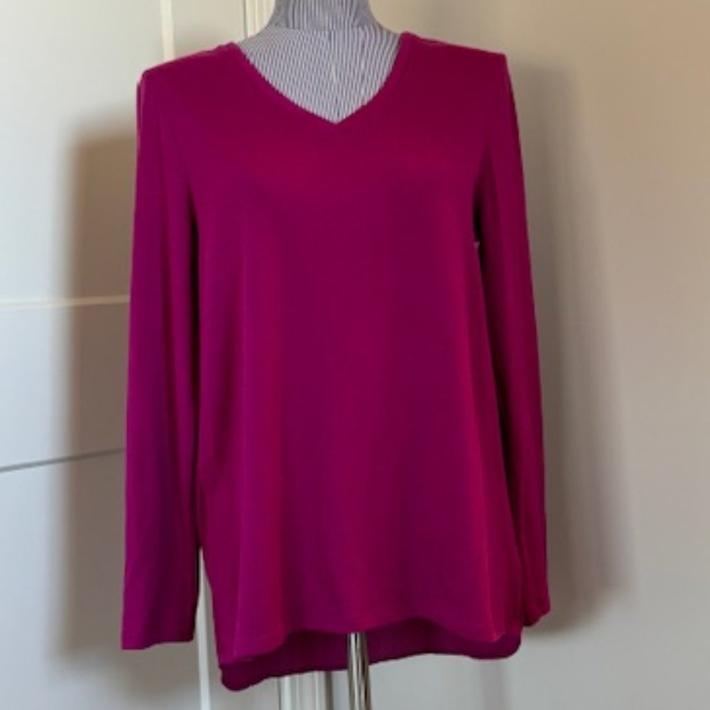 Talbots Sweater w/Crepe Back (M)